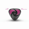 Вибромассажёр MYSTIM HEART'S DESIRE с электростимуляцией, чёрный 46549
